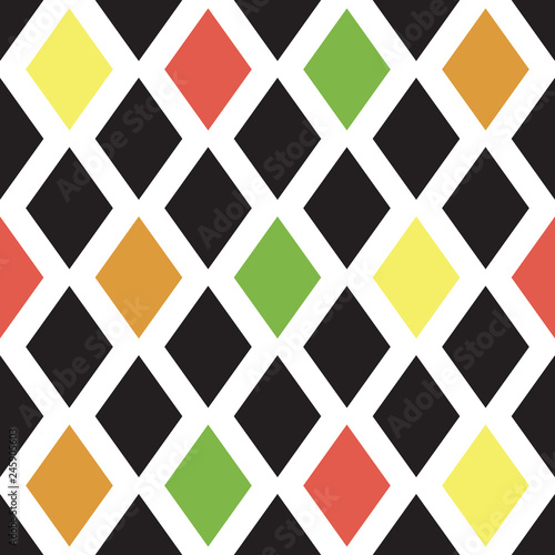 Seamless pattern with color...