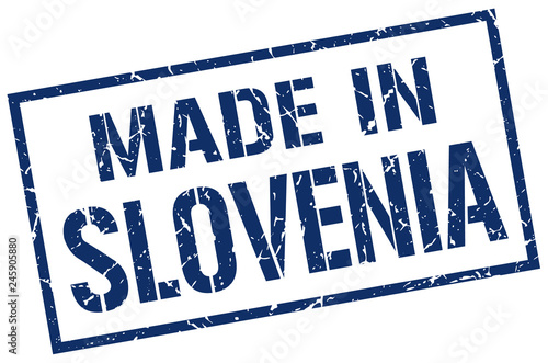 made in Slovenia stamp