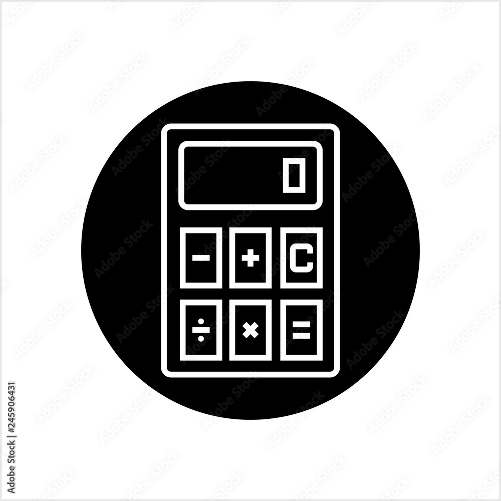 Calculator Icon, Calculator Keypad Sign Calculator Icon, Calculator Keypad Sign