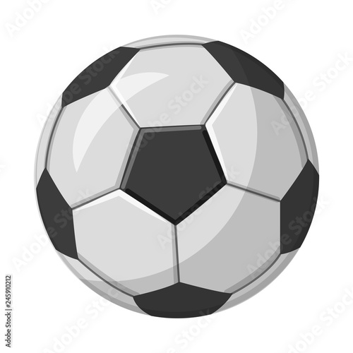 Vector illustration of soccer and gear icon. Collection of soccer and tournament vector icon for stock.
