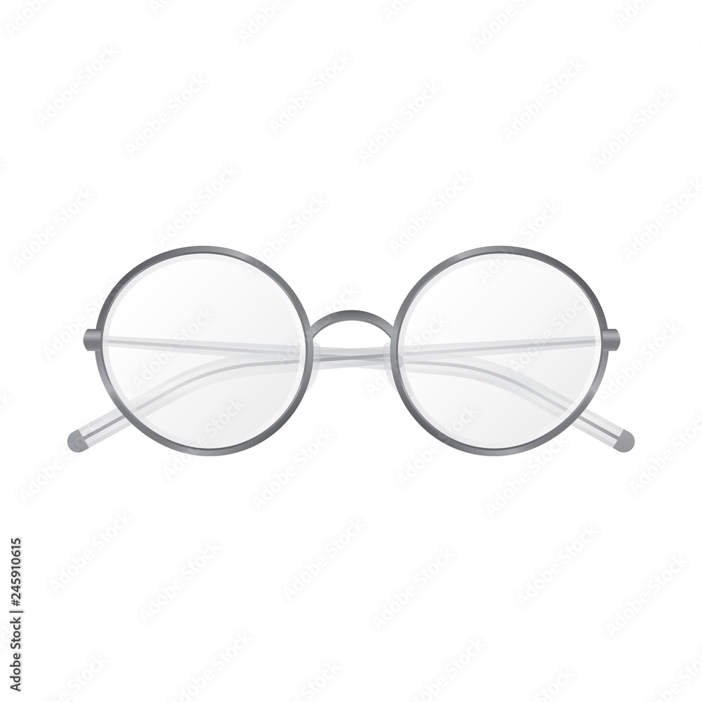 Fototapeta premium Isolated object of glasses and frame symbol. Collection of glasses and accessory stock vector illustration.