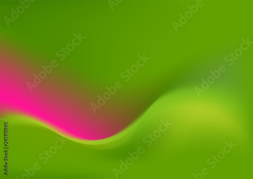 Abstract curve pink and green smooth gradient background