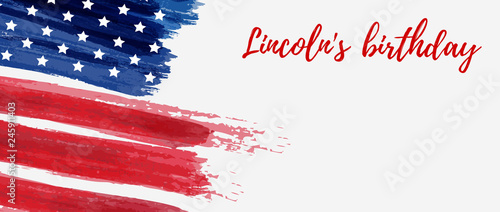 Lincoln's birthday holiday background