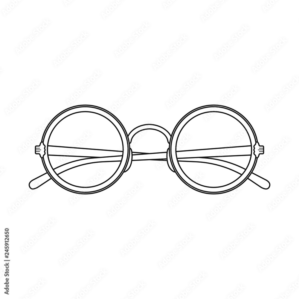 Vector design of glasses and frame icon. Collection of glasses and accessory stock symbol for web. Vector design of glasses and frame icon. Collection of glasses and accessory stock symbol for web.