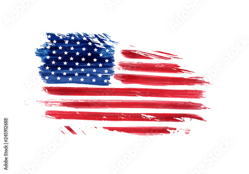 USA grunge flag