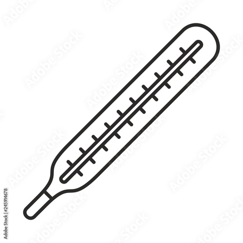 Medical thermometer icon. isolated on white background