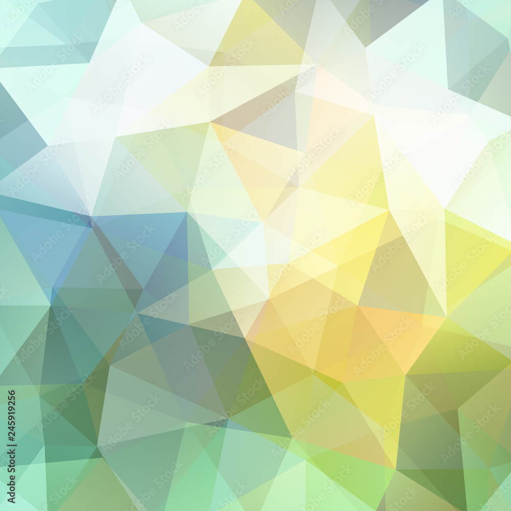 Abstract polygonal vector background. Geometric vector illustration. Creative design template. Pastel green, yellow, white colors. Abstract polygonal vector background. Geometric vector illustration. Creative design template. Pastel green, yellow, white colors.