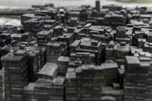 Miniature of the Kowloon Walled City in the city park