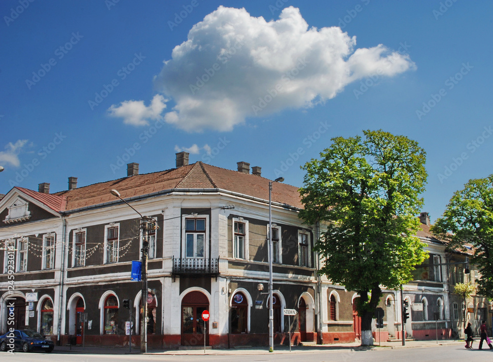 Naklejka premium Romania, Bistrita ,Textoris House 