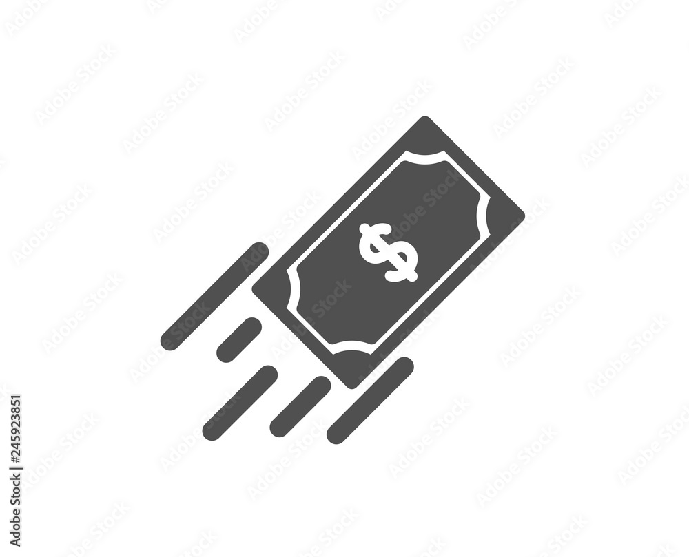 Fast payment icon. Dollar exchange sign. Finance symbol. Quality design element. Classic style icon. Vector Fast payment icon. Dollar exchange sign. Finance symbol. Quality design element. Classic style icon. Vector