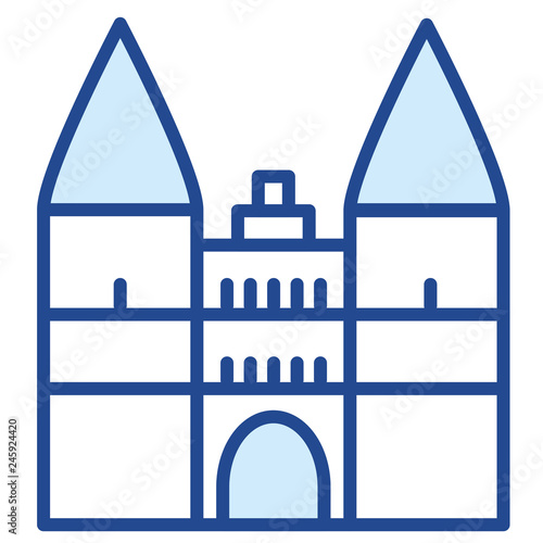 Holstentor, Wahrzecihen der Hansestadt Lübeck Vector Icon Illustration