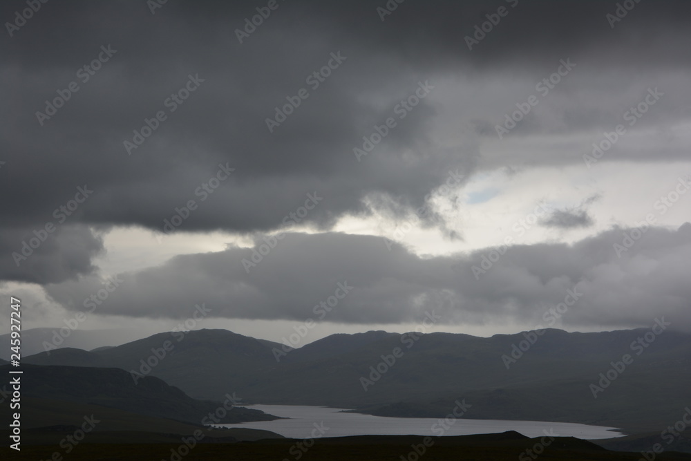Schottland Loch Wolken