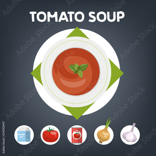 Tomato soup recipe for cooking at home