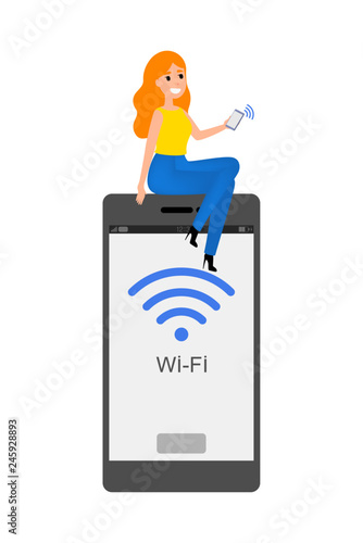 Smartphone with Wifi on it