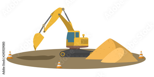Ground works. Equipment for the construction works.