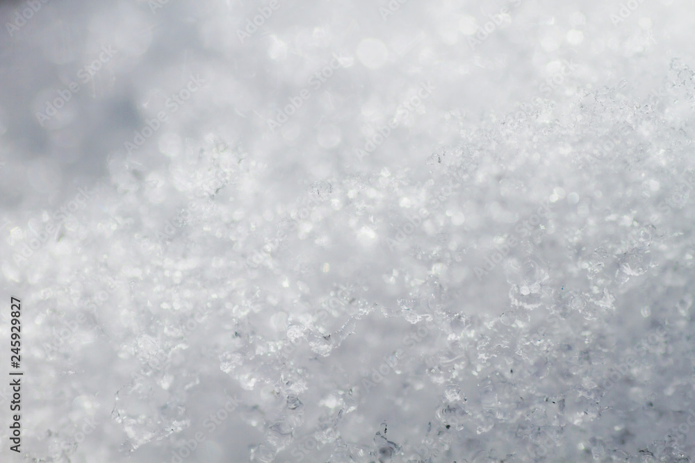 Blurred snow background
