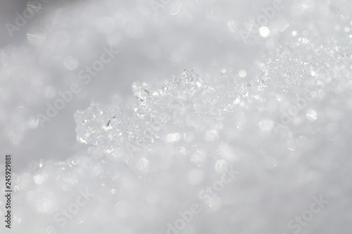 Frosted snow abstract background