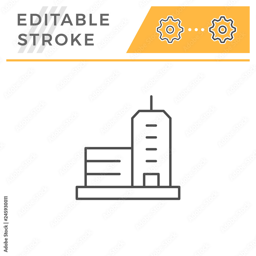 Office building line icon Office building line icon