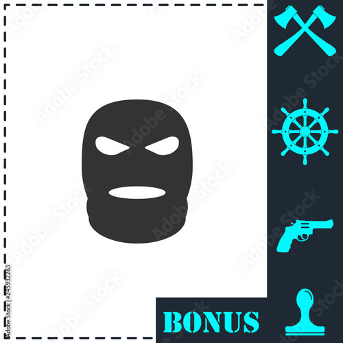 Mask icon flat