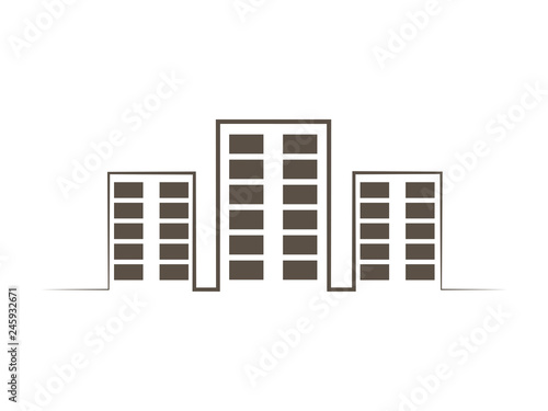 Architecture building vector icon design