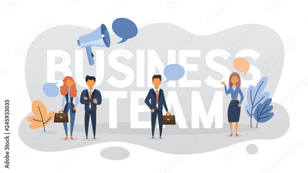 Business team standing in the suit. Group Business team standing in the suit. Group