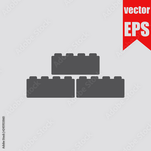 Building block icon.Vector illustration.