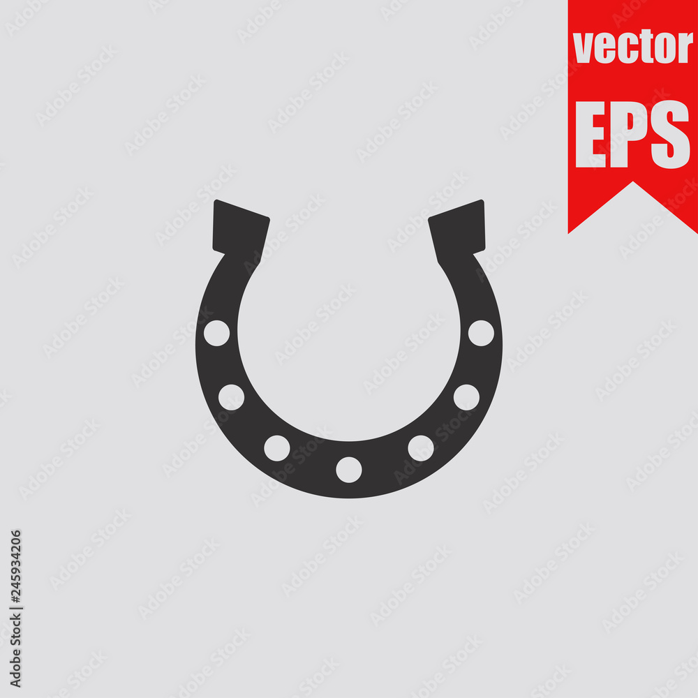 Horseshoe icon.Vector illustration. Horseshoe icon.Vector illustration.