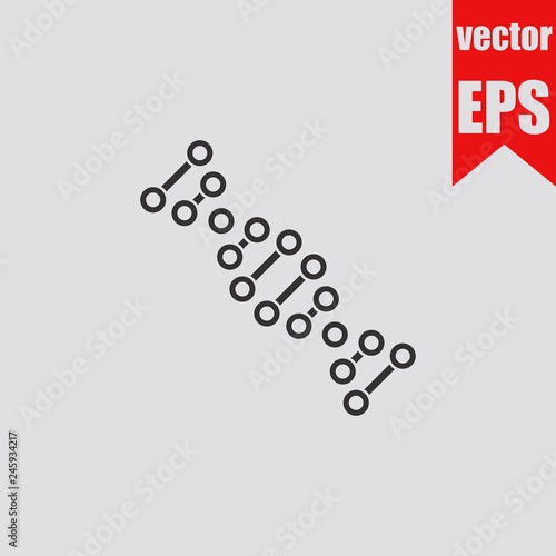 DNA icon.Vector illustration.
