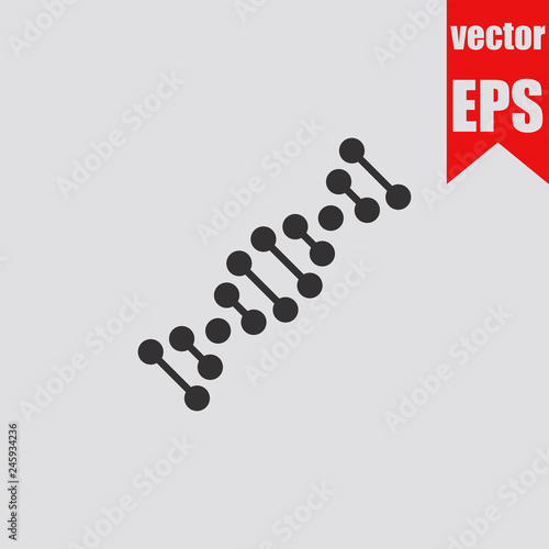DNA icon.Vector illustration.