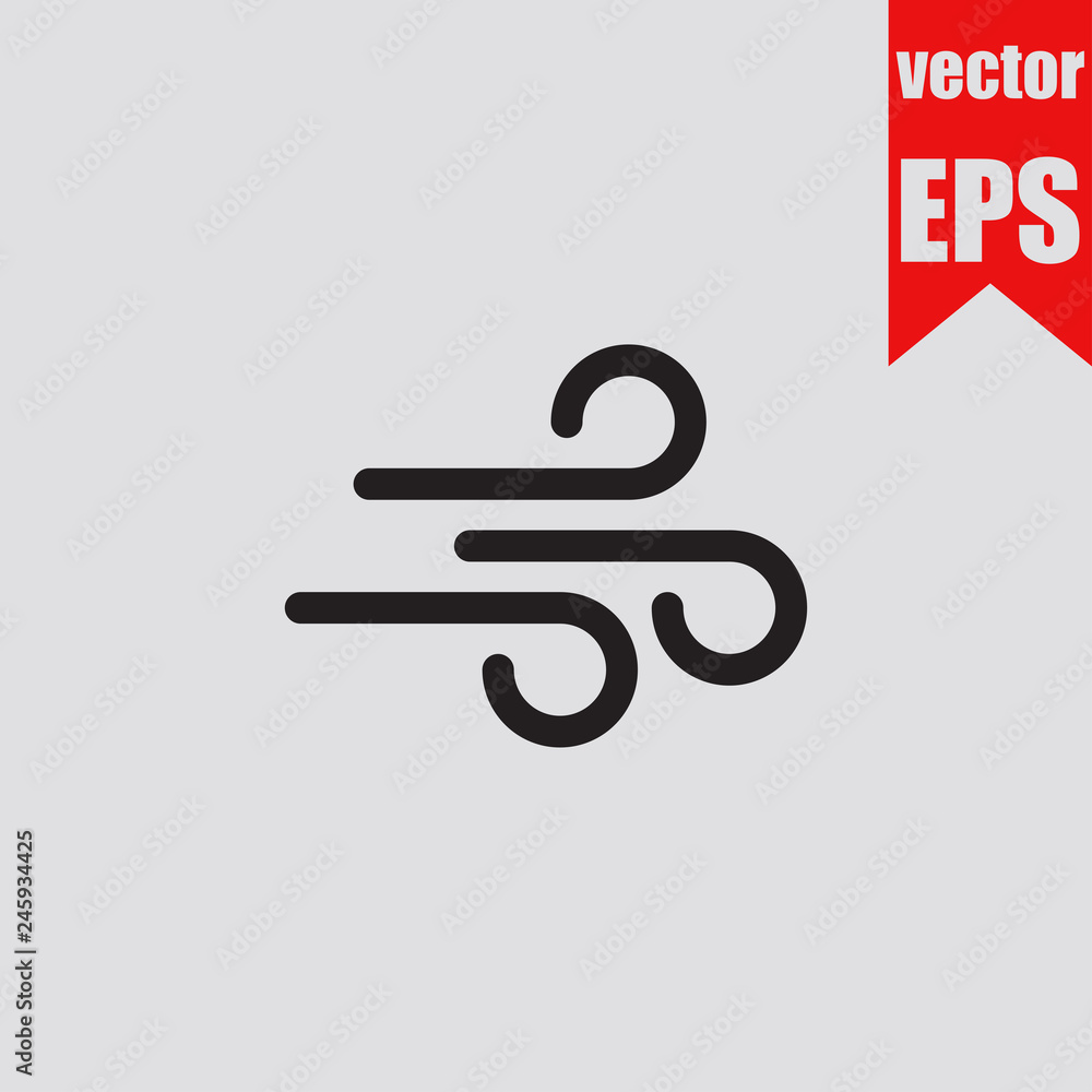 Wind icon.Vector illustration. Wind icon.Vector illustration.