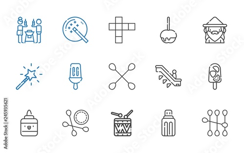 stick icons set