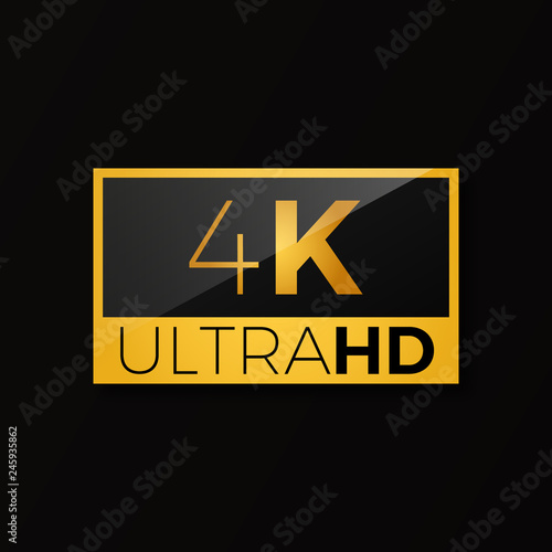4K ultra HD icon