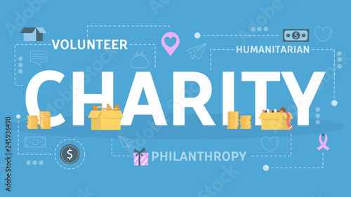 Charity and donation concept. Idea of support