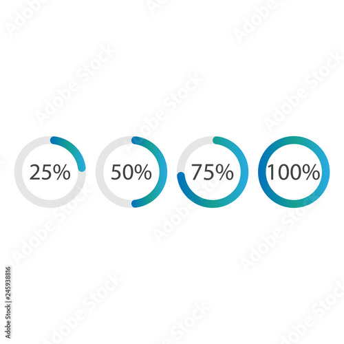 Loading bar icons set