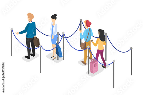 Airport with the passenger