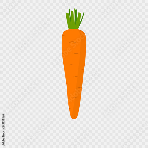 Carrot icon with shadow