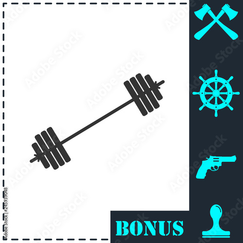 Free flex gear crossbar icon flat