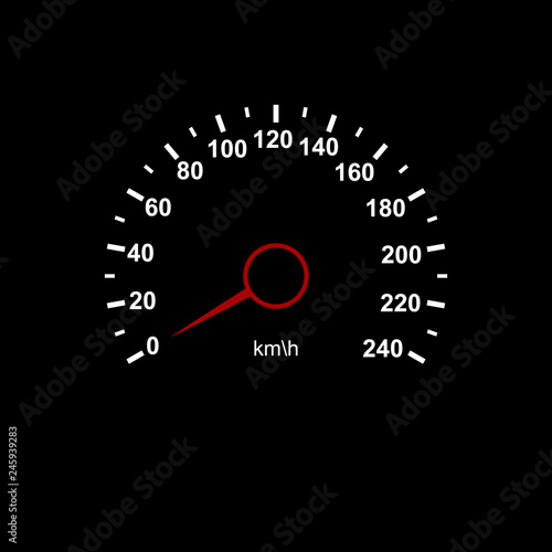 Auto speedometer lighting
