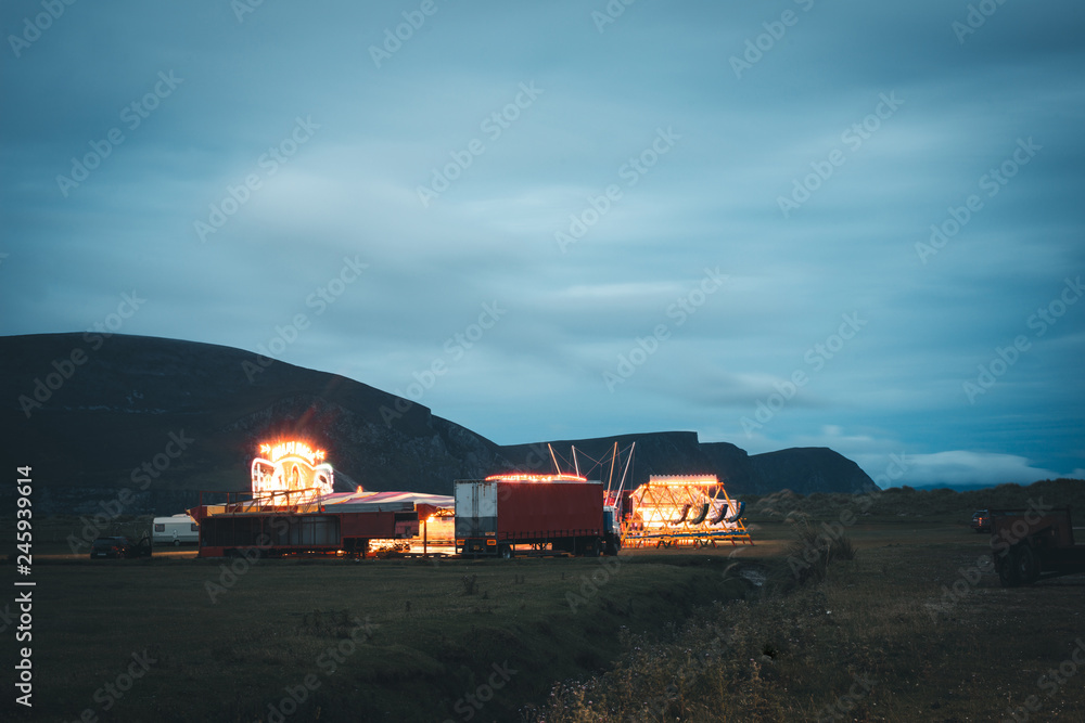 Jahrmarkt in der Natur