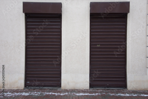 Door protect with roller shutter, in Bistrita,Romania
