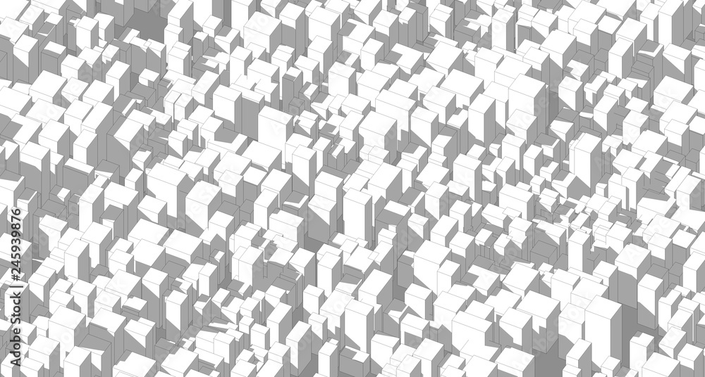 abstract background with isometric Building in the city abstract background with isometric Building in the city