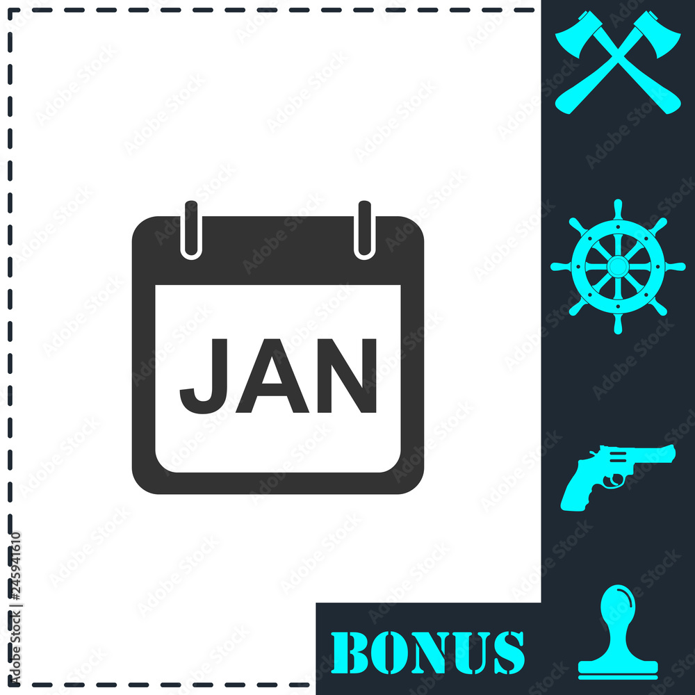 Calendar icon flat Calendar icon flat
