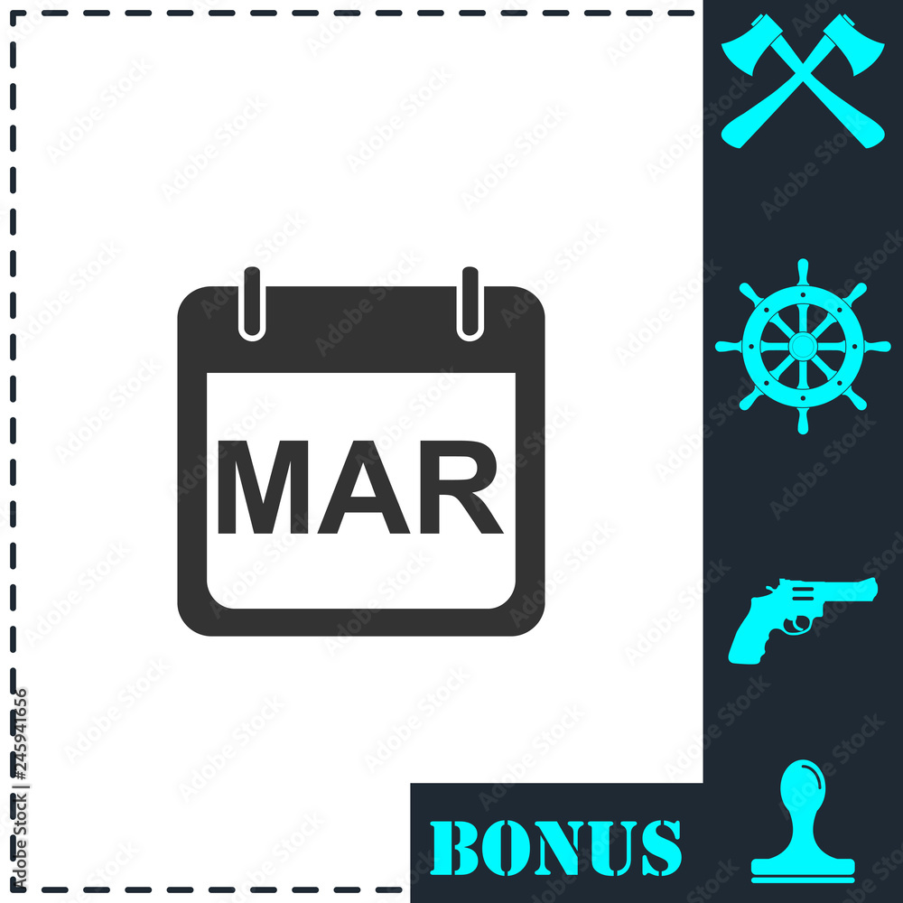 Calendar icon flat Calendar icon flat