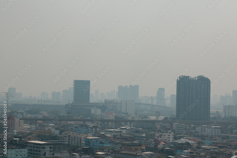 air pollution over Bangkok Thailand, PM2.5, Jan 2019