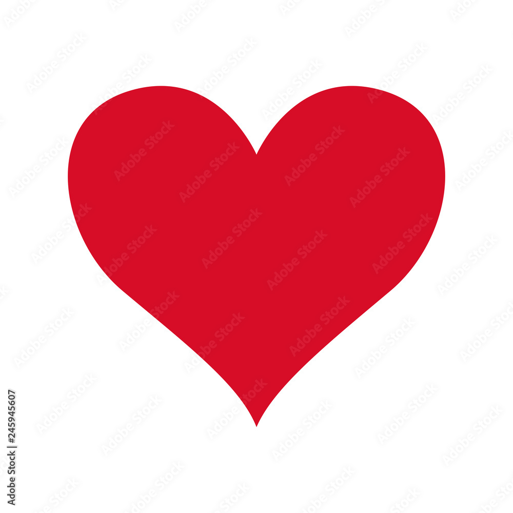 Heart icon isolated on background vector illustration 