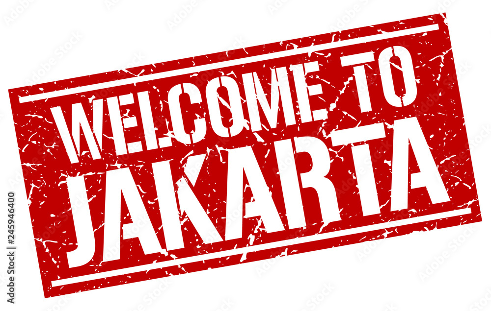 welcome to Jakarta stamp welcome to Jakarta stamp