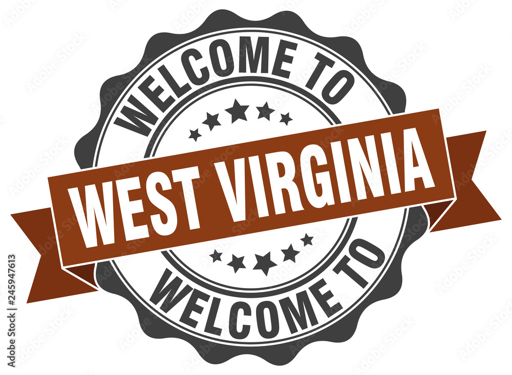 West Virginia round ribbon seal