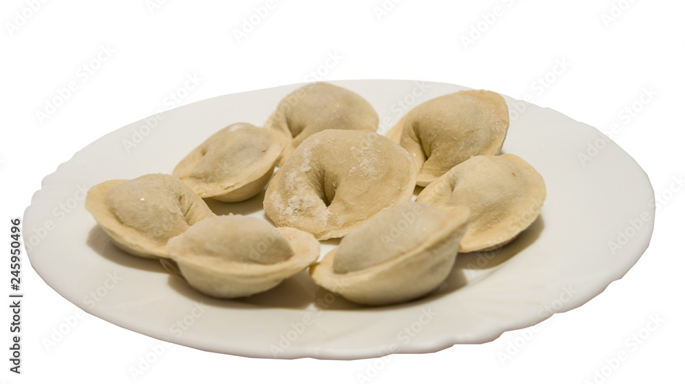 frozen dumplings on a plate frozen dumplings on a plate