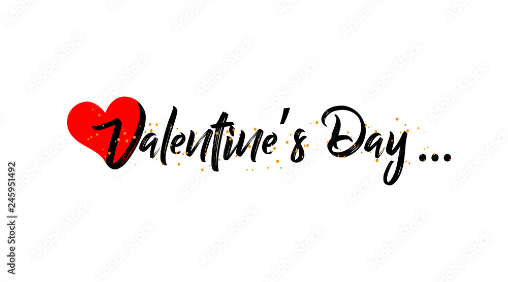 Valentines day illustration on a white background, vector Valentines day illustration on a white background, vector