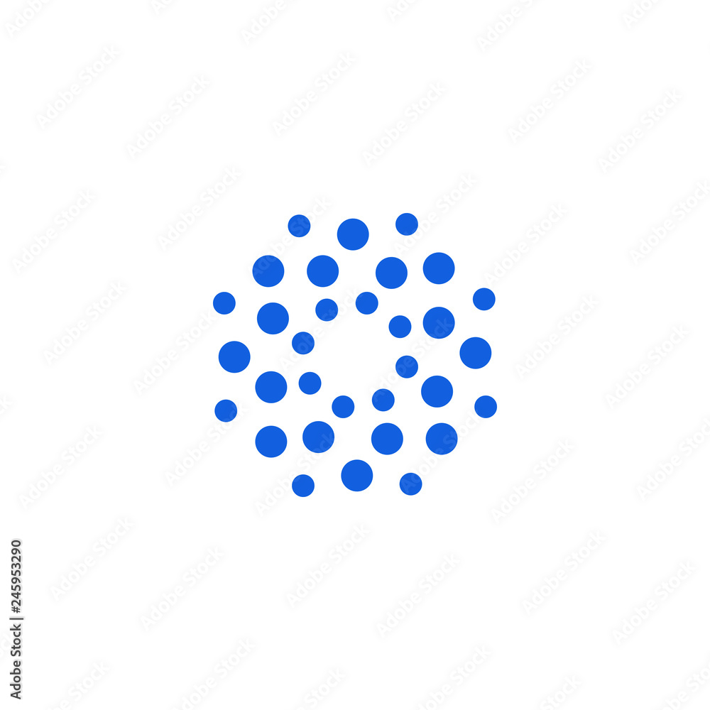 Abstract Halftone Dots Logo Abstract Halftone Dots Logo